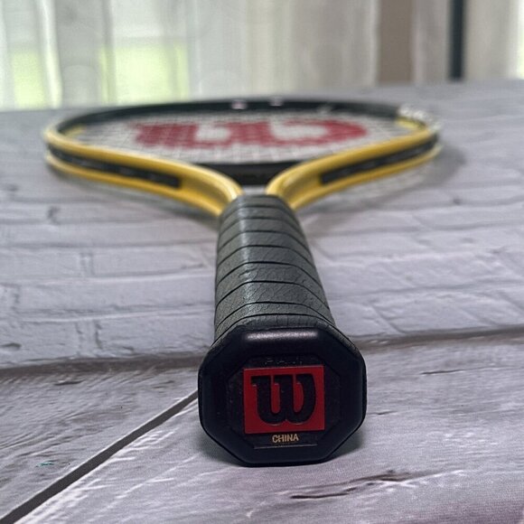 Wilson Match Point Energy Soft W 3 Titanium3 Tennis Racket Yellow Black - Picture 4 of 12